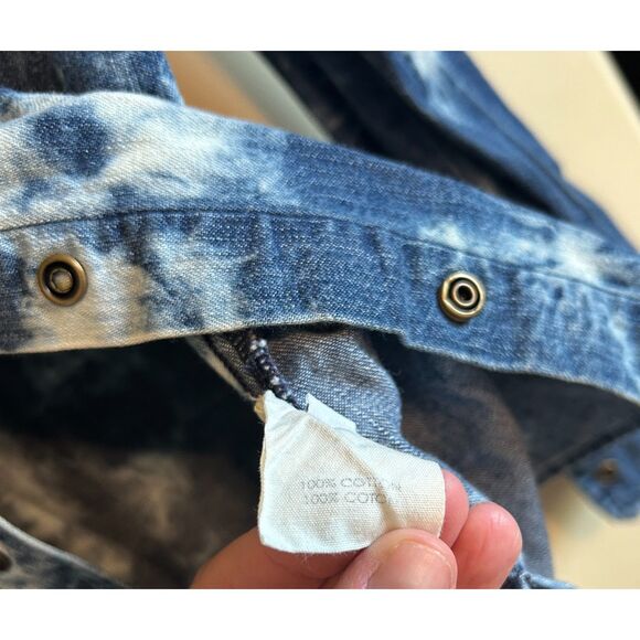 Textile Elizabeth and James Rare Cloudy Western Snap Shirt bleached detail XS - Picture 4 of 9